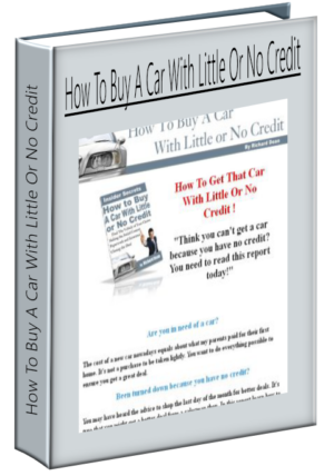 How To Buy A Car With Little Or No Credit